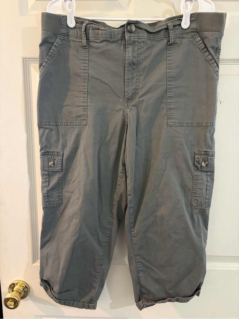 Lee Green Cargo Capri Pants Women’s Plus Size